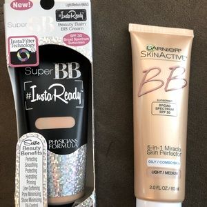 physician formula and garnier - light med BB creams